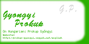 gyongyi prokup business card